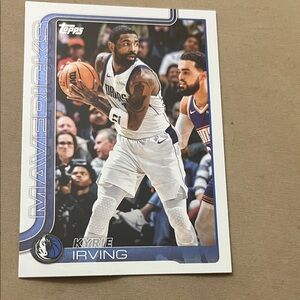 Topps Kyrie Irving Mavericks Card - Blue and White
